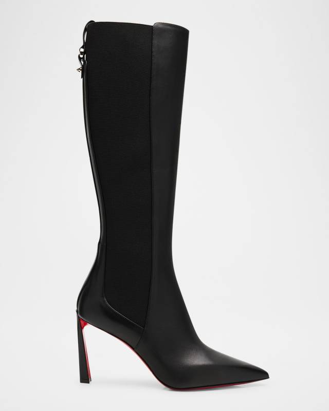 85mm Condodo Leather Knee-High Boots